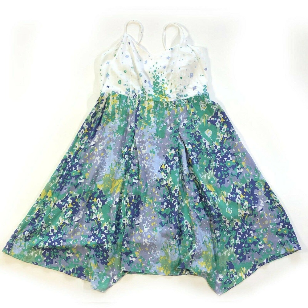 Anthropologie Eloise Spaghetti Strap Blue Sundress